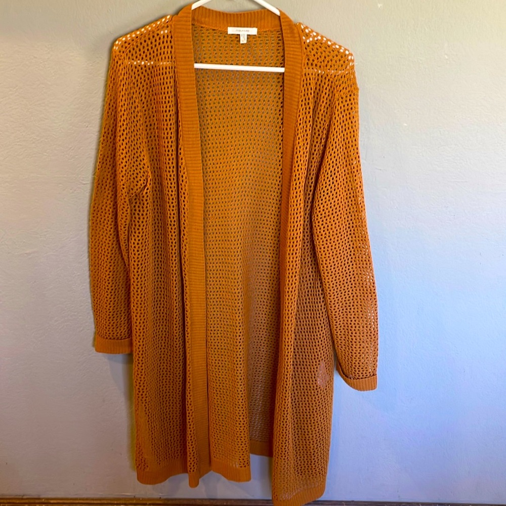 Maurices large oversized cardigan in rust brown